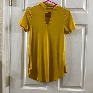 Women yellow shirt